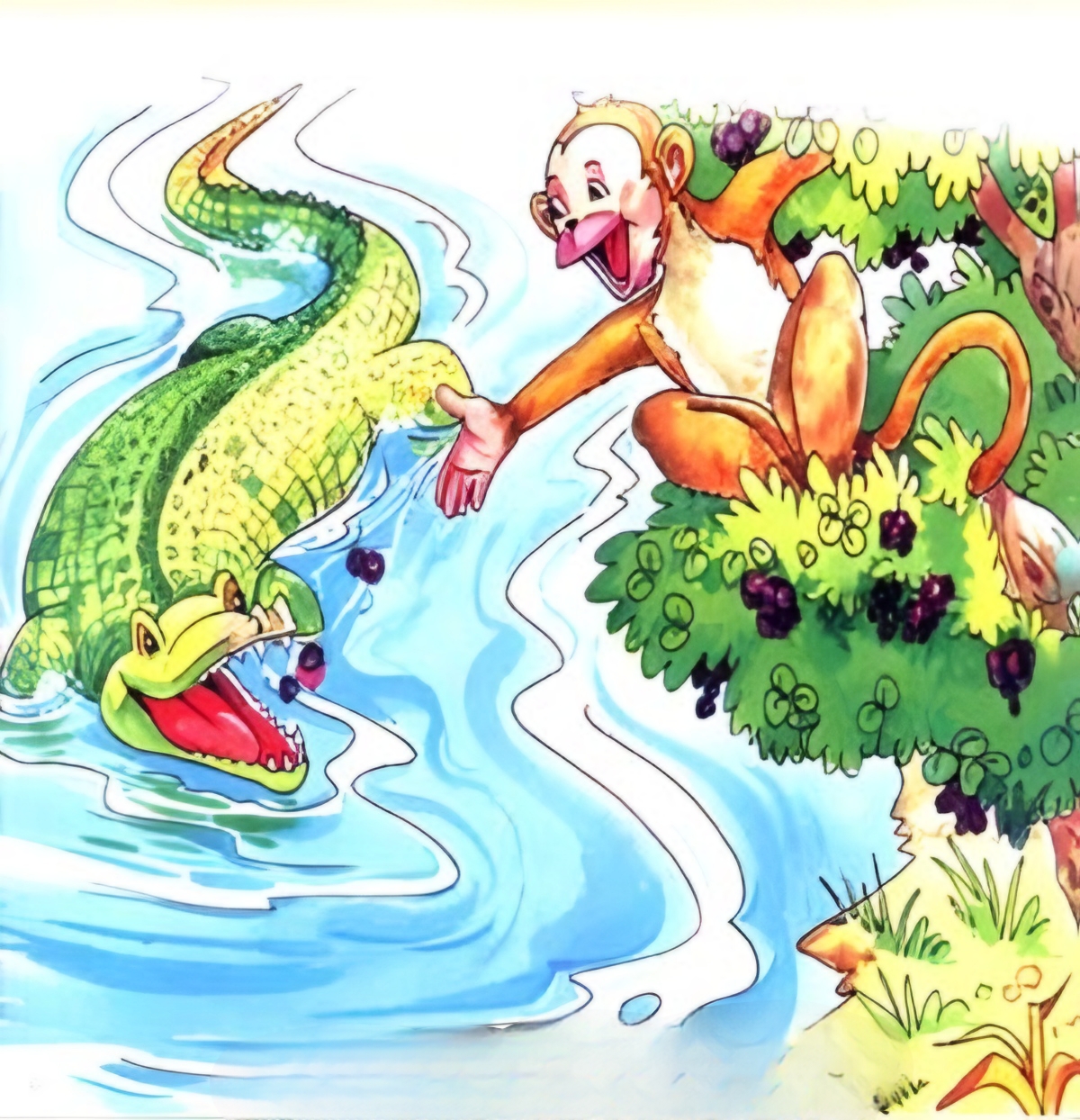 बंदर और मगरमच्छ