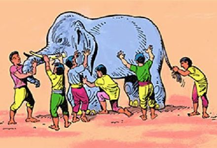 छह अंधे आदमी और एक हाथी