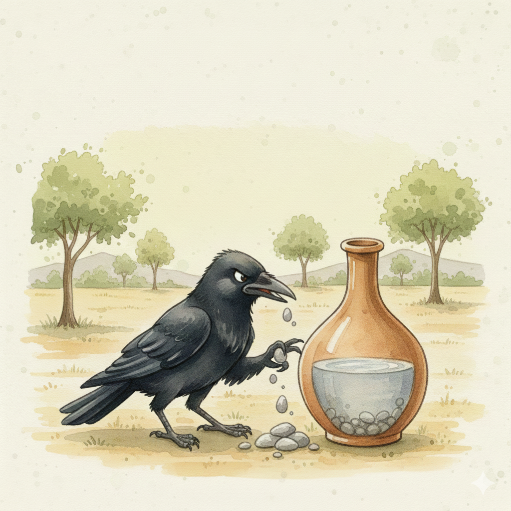 कौआ और घड़ा