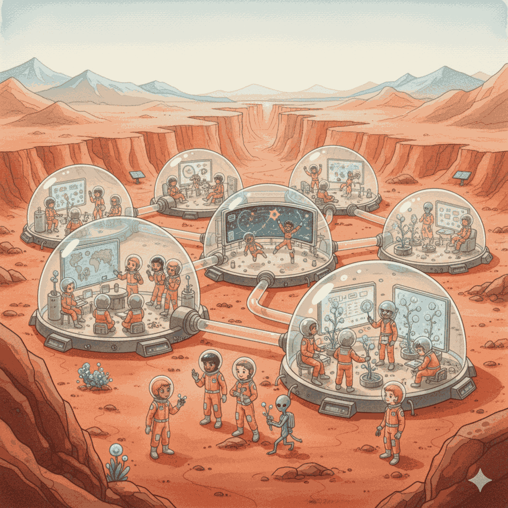 मंगल ग्रह का स्कूल