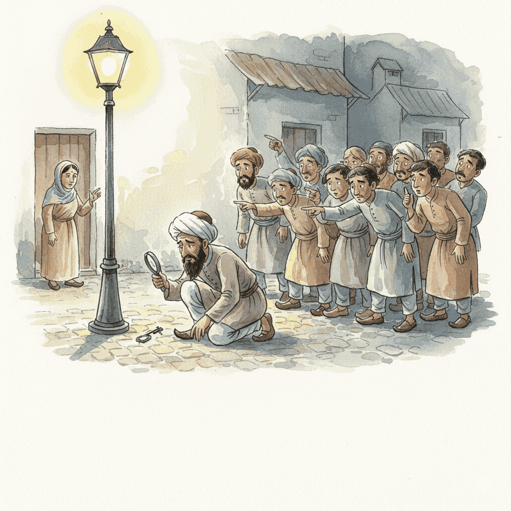 मुल्ला नसरुद्दीन और खोई हुई चाबी