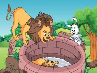 शेर और चतुर खरगोश